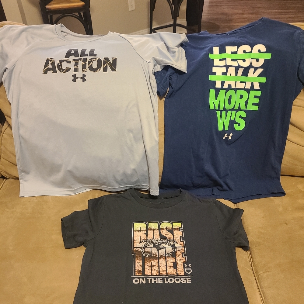 Youth large under armour t shirts